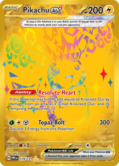 Pikachu ex, 179/131, Standard